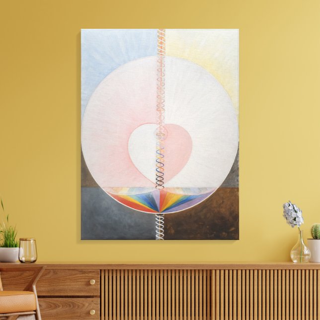 Hilma Af Klint, The Dove No.25, Abstract Art Canvas Print (Insitu(LivingRoom))