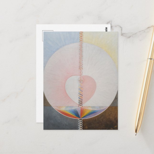 Hilma Af Klint, The Dove No.25, Abstract Art Postcard (Front/Back In Situ)