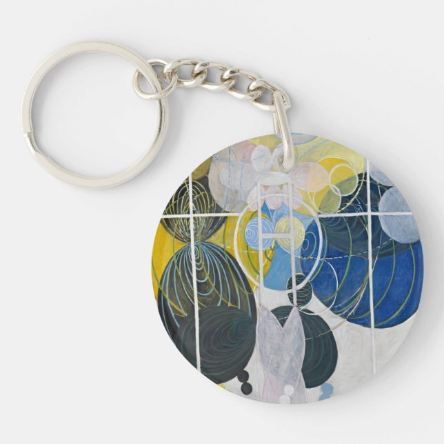 Hilma af Klint -The Large Figure Paintings Key Ring (Front)