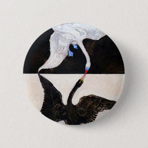 Hilma af Klint The Swan 6 Cm Round Badge