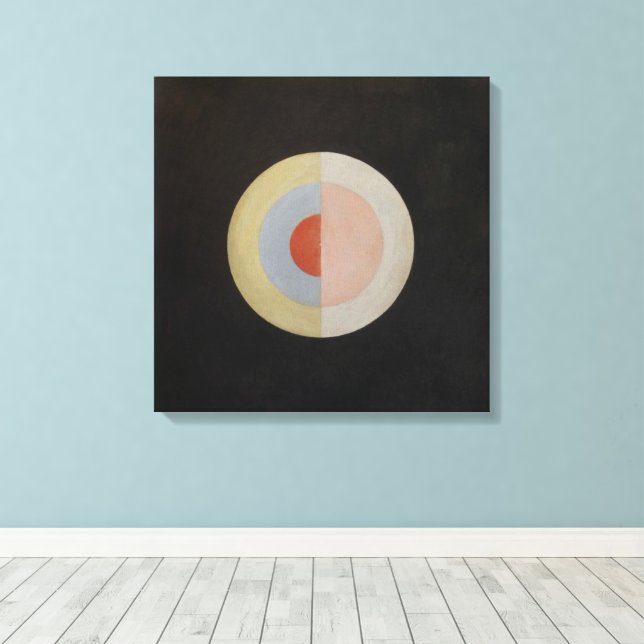 Hilma Af Klint, The Swan No.16, Abstract Art Canvas Print (Insitu(Wood Floor))