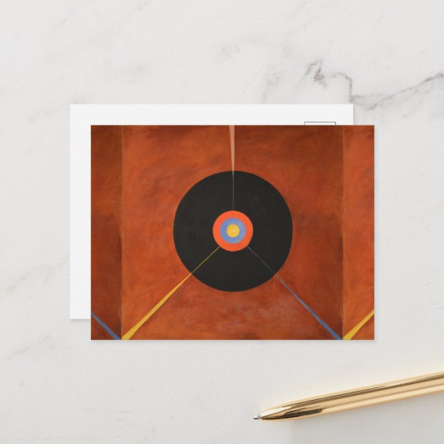 Hilma Af Klint, The Swan No.18, Abstract Art Postcard (Front/Back In Situ)