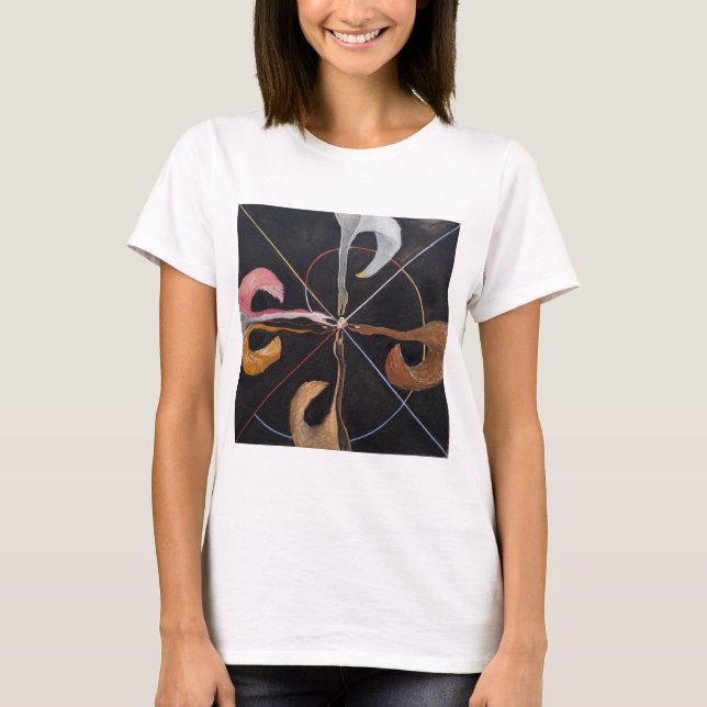 Hilma Af Klint, The Swan No.7, Abstract Art T-Shirt (Front)