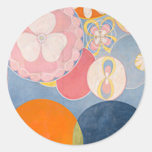 Hilma af Klint The Ten Largest Classic Round Sticker