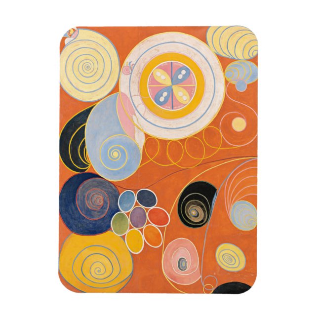 Hilma Af Klint, The Ten Largest No3, Abstract Art Magnet (Vertical)