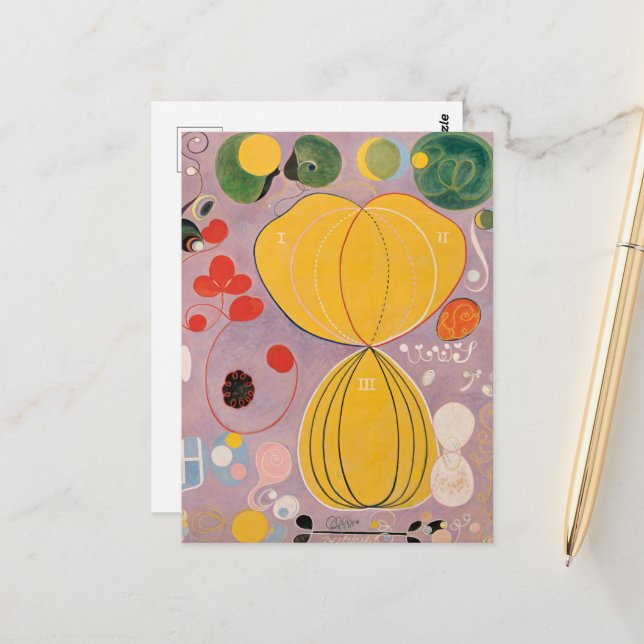 Hilma Af Klint, The Ten Largest No7, Abstract Art Postcard (Front/Back In Situ)