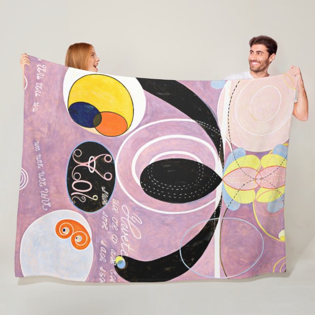 Hilma af Klint - The Ten Largest, No. 06 Fleece Blanket (In Situ)