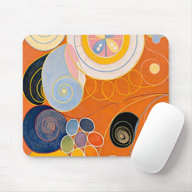 Hilma af Klint - The Ten Largest, No.3,Youth Mouse Mat (With Mouse)