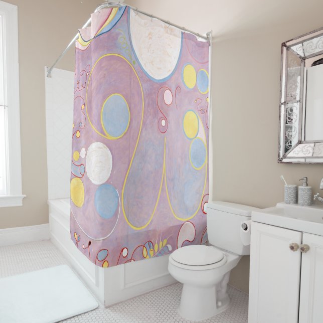 Hilma af Klint - The Ten Largest No. 8 Shower Curtain (In Situ)
