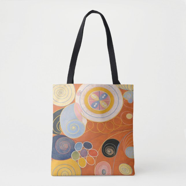 Hilma af klint throw pillow tote bag (Front)