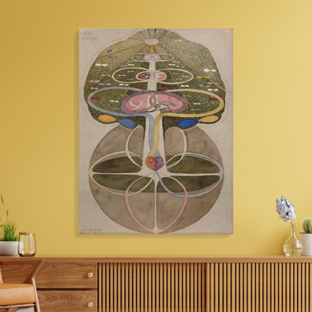 Hilma Af Klint, Tree Of Knowledge No1 Abstract Art Canvas Print (Insitu(LivingRoom))