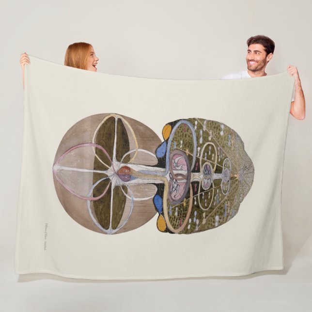 Hilma af Klint - Tree of Knowledge, No. 1 Fleece Blanket (In Situ)