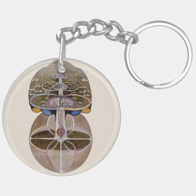 Hilma af Klint - Tree of Knowledge, No. 1 Key Ring (Back Right)