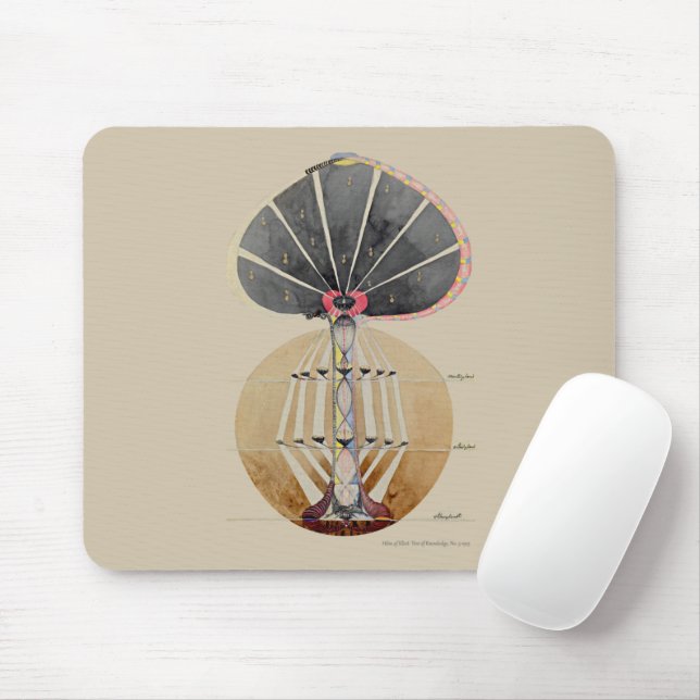 Hilma af Klint - Tree of Knowledge, No. 3 Mouse Mat (With Mouse)