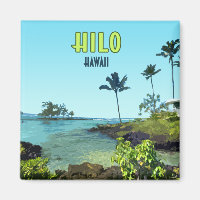 Hilo Big Island Hawaii Beach Vintage