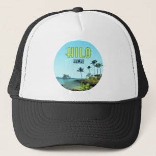 Hilo Big Island Hawaii Beach Vintage Trucker Hat