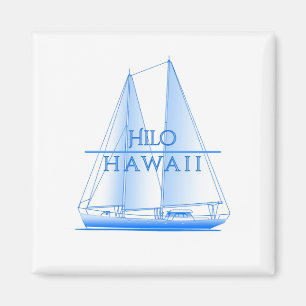 Hilo Coastal Nautical Sailing Sailor Magnet