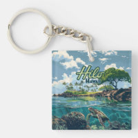 Hilo Hawaii Big Island Turtle Beach Vintage 