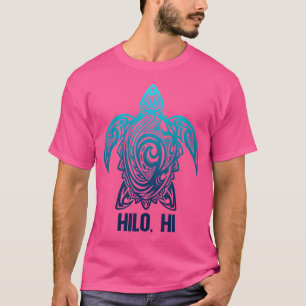 Hilo Hawaii Tribal Sea Turtle Hawaiian Surfer Scub T-Shirt