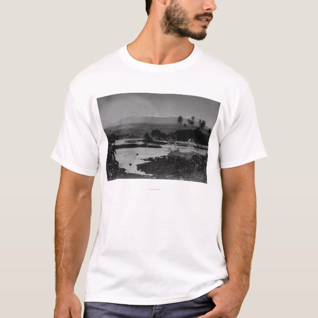 Hilo, Hawaii - View of the City Photograph T-Shirt (Front)