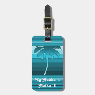 Hilo Hawaiian Palms Customisable Luggage Tags