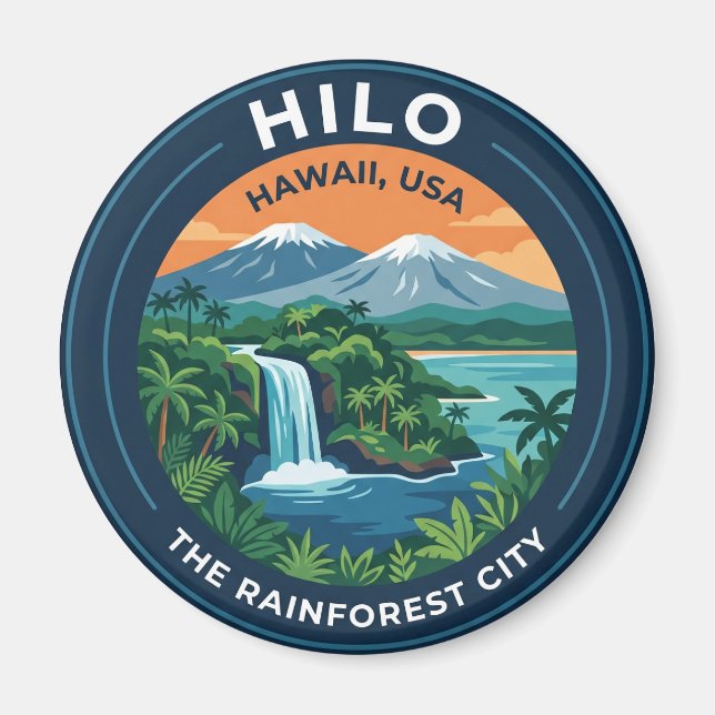Hilo USA Magnet (Front)