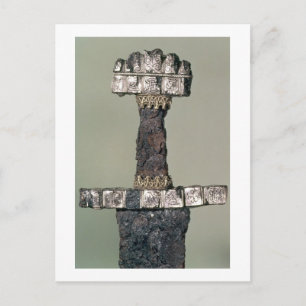 Hilt of a Viking sword found at Hedeby, Denmark, 9 Postcard