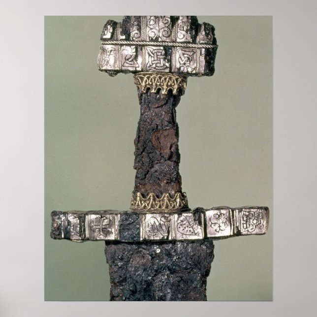 Hilt of a Viking sword found at Hedeby, Denmark, 9 Poster (Front)