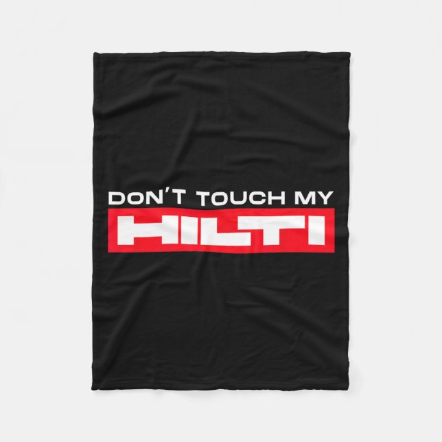 Hilti Fan Construction - Men's Black Short Sleeve  Fleece Blanket (Front)