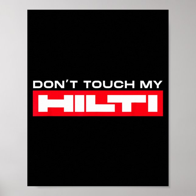 Hilti Fan Construction - Men's Black Short Sleeve  Poster (Front)