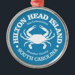 Hilton Head Island (crab) Metal Tree Decoration<br><div class="desc">Hilton Head Island,  South Carolina.</div>