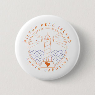 Hilton Head Island Lighthouse 6 Cm Round Badge