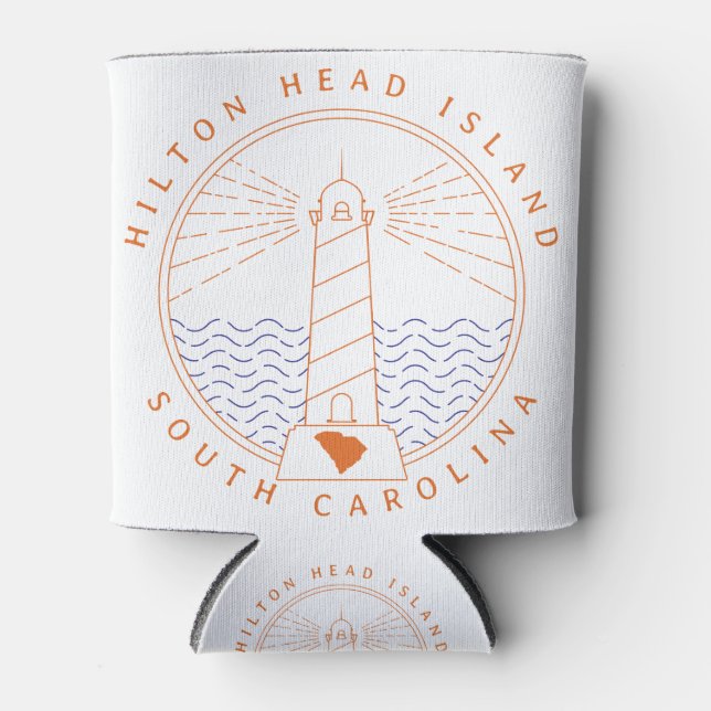 Hilton Head Island Lighthouse Can Cooler (Front)
