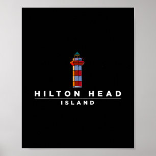 Hilton Head Island Lighthouse Sc Vacation Souvenir Poster