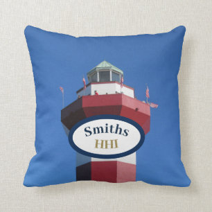 Hilton Head Island Lighthouse Throw Pillow