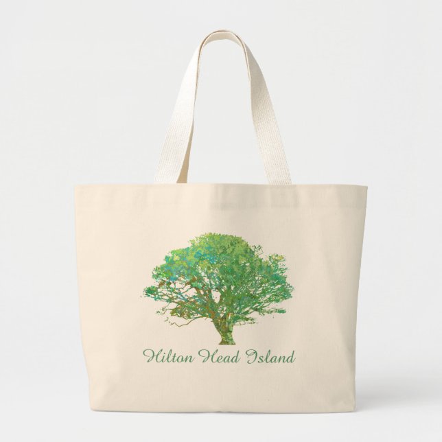 Hilton Head Island Live Oak Tote Bag (Front)