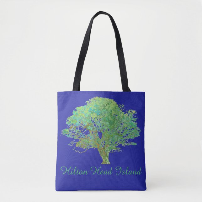 Hilton Head Island live oak tree Tote Bag (Front)
