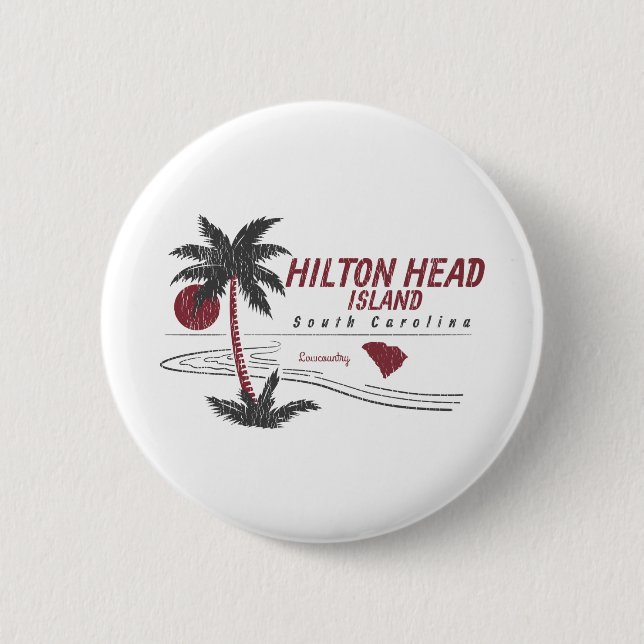 Hilton Head Island Lowcountry 6 Cm Round Badge (Front)