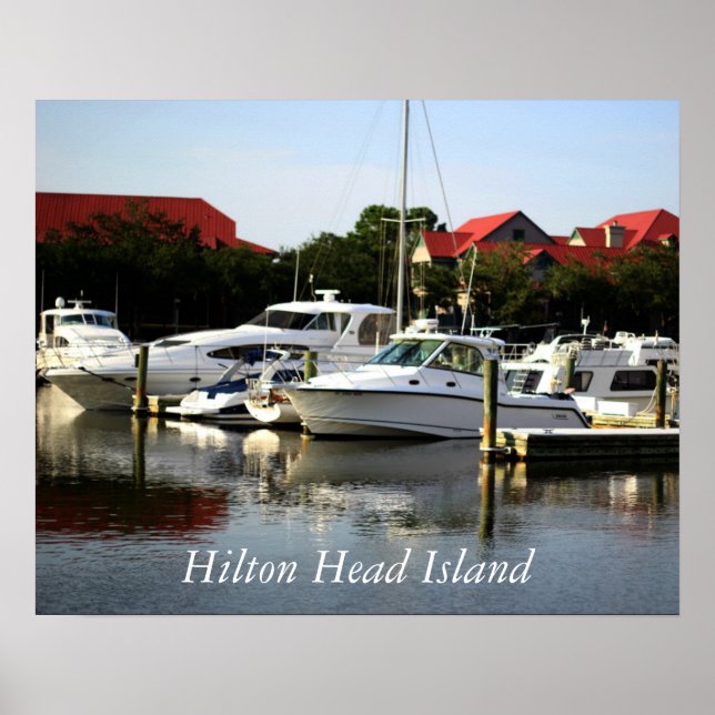 Hilton Head Island Shelter Cove Marina Poster (Front)