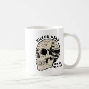 Hilton Head Island South Carolina Beach Shark Fish Coffee Mug