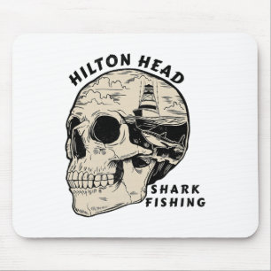 Hilton Head Island South Carolina Beach Shark Fish Mouse Mat