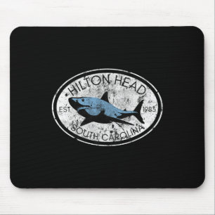 Hilton Head Island South Carolina Fishing Shark Fi Mouse Mat