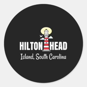 Hilton Head Island South Carolina Lighthouse Classic Round Sticker