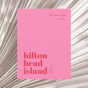 Hilton Head Island South Carolina modern Postcard