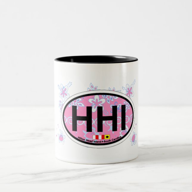Hilton Head Island. Two-Tone Coffee Mug (Center)