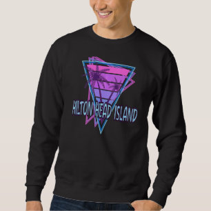 Hilton Head Island Vacation Vaporwave Aesthetic Sweatshirt