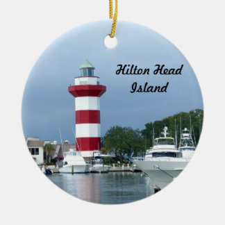 Hilton Head  Lighthouse Ceramic Tree Decoration