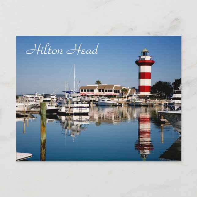 Hilton Head, SC  Harbour Town Lighthouse Postcard (Front)
