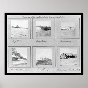 Hilton Head, SC Photo Vignettes 1862 Poster