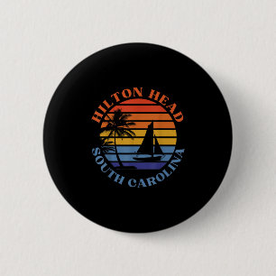 Hilton Head South Carolina Beach Summer Vacation R 6 Cm Round Badge